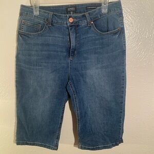 Jones New York Light Blue Denim Shorts